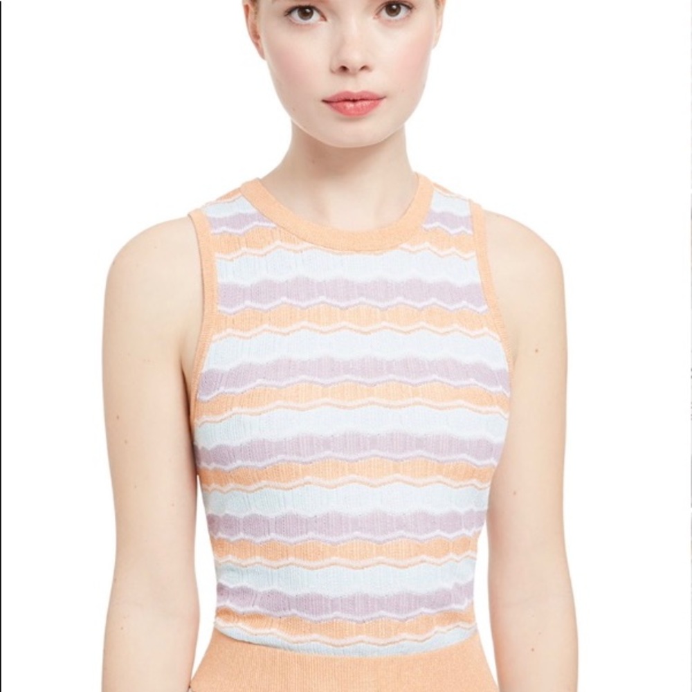 Alice and Olivia Antonella knit tank Small